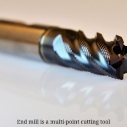 End mill is a multi-point cutting tool