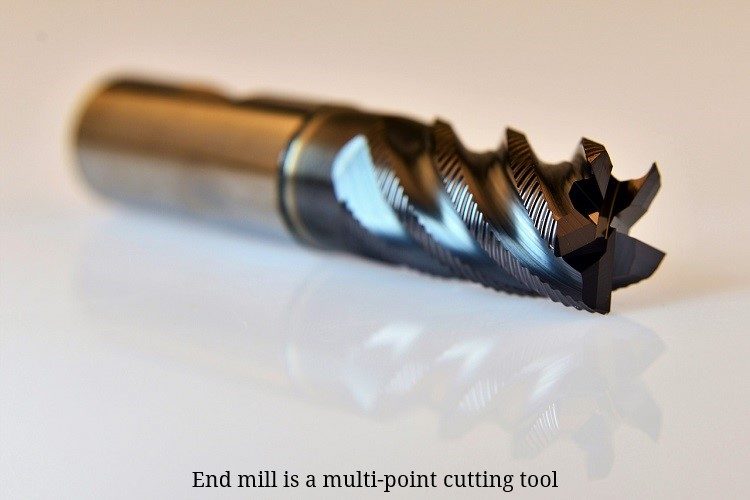 End mill is a multi-point cutting tool