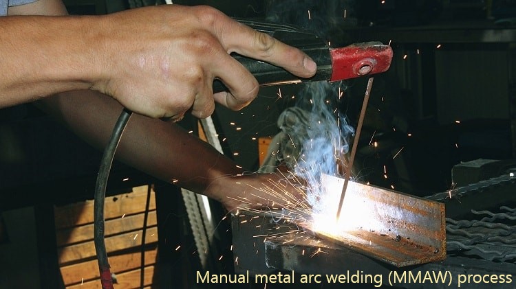 Manual metal arc welding (MMAW) process
