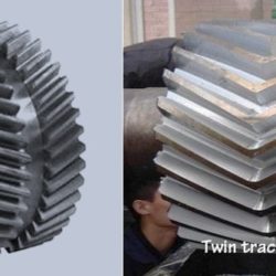 Differences between herringbone gear and double helical gear