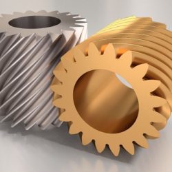 Typical crossed helical gear