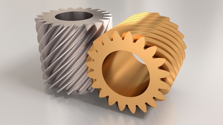 Typical crossed helical gear